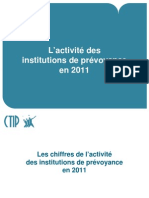 L'activité des institutions de prévoyance en 2011