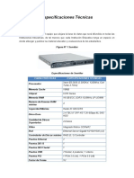 Especificaciones Técnicas