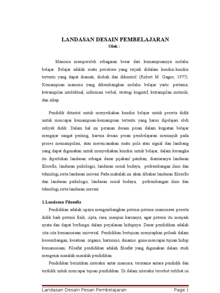 Makalah Landasan Pendidikan