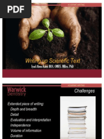 Writing Up Scientific Text