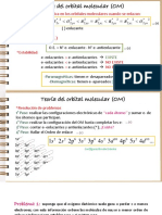 Distribución Electrónica en Los Orbitales Moleculares Cuando Se Enlazan