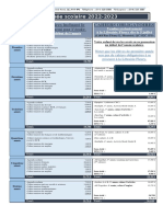 Liste Effets Sc. de 1re À 6e 2022-2023