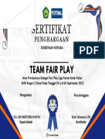 LIFA 1.0 Certificate Fair Play