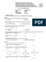 Soal PAS Matematika Kelas 3