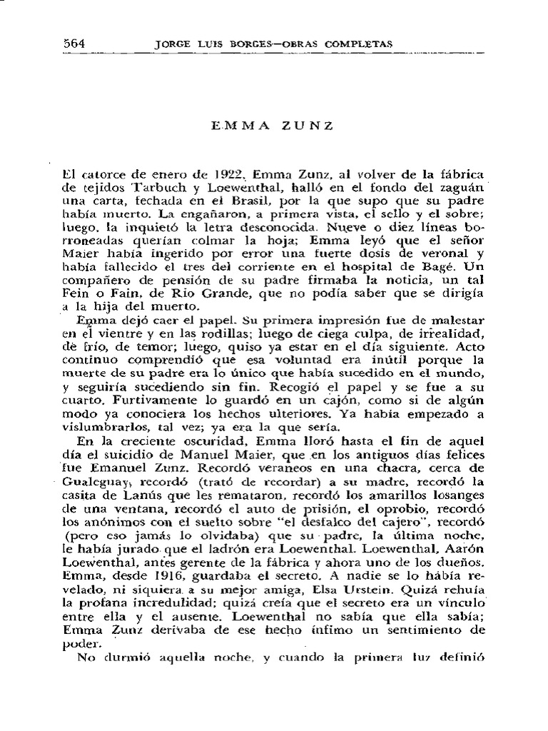 JLB Emma Zunz PDF Cuentos