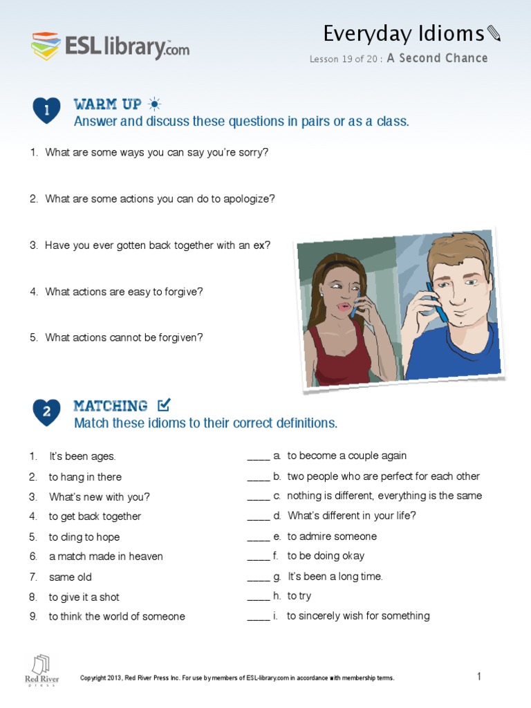 Lesson 19 - A Second Chance | PDF | Linguistics