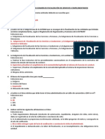 Banco de Preguntas Examen de Fiscalización de Servicios Complementarios