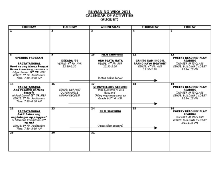 Buwan NG Wika 2011  PDF