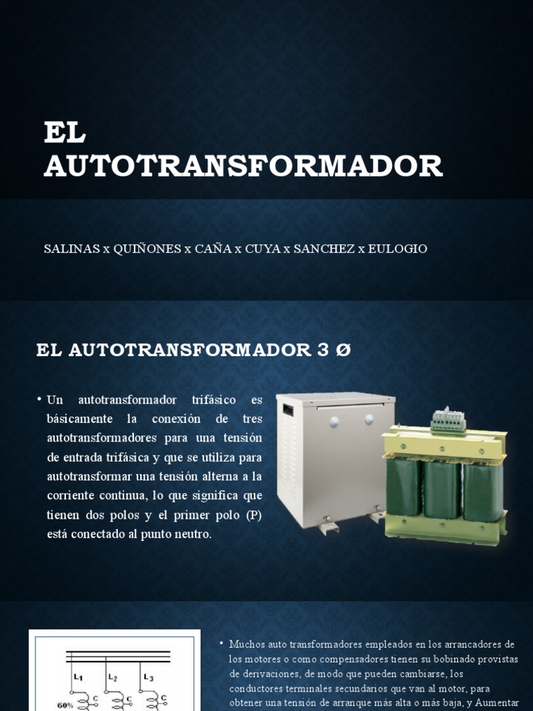 El Autotransformador | PDF | Transformador | Corriente alterna