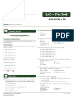 Lista Aula 36-38 Inequação Logarítmica