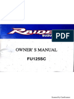 Suzuki Raider 125 Owner's Manual