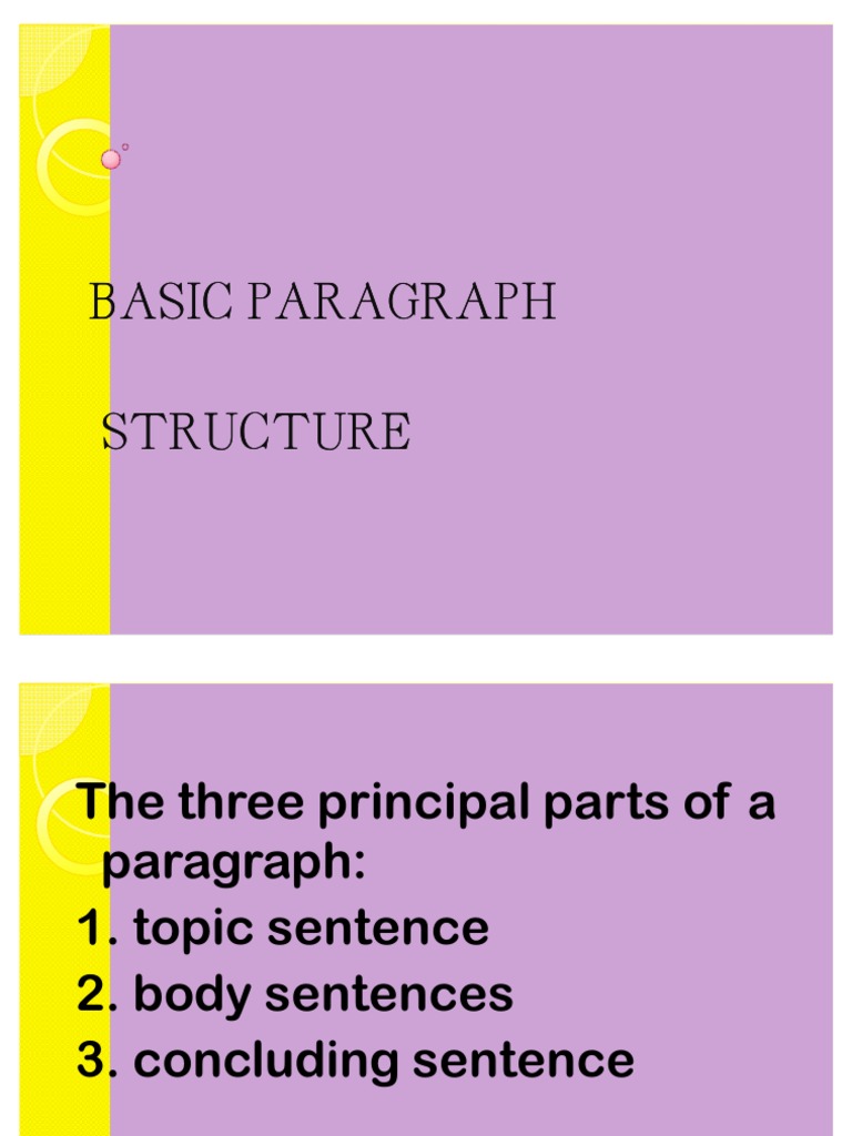 Basic Paragraph | Paragraph | Writing