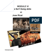 Module Vi - Mga Ibat Ibang Akda Ni Rizal