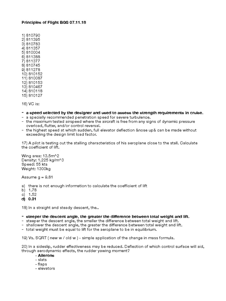 Pilot 18 POF Flight Principles Guide | PDF | Flight Control Surfaces ...