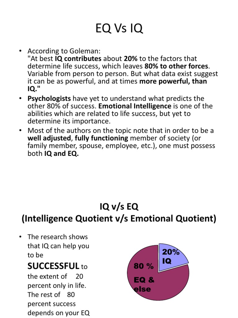 Iq Vs Eq PDF