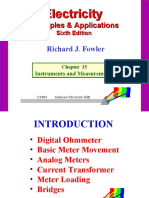 Electricity 6e Instructor CH15 Instraments and Measurement