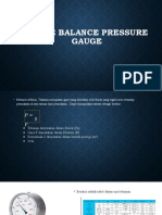 Force Balance Pressure Gauge