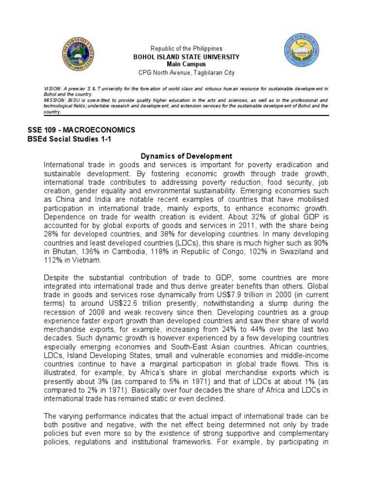 Macroeconomics Dynamics of Development PDF Non Tariff Barriers To