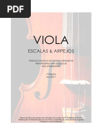 Escalas para Viola de Arco | PDF | Escala (música) | Intervalo (música)