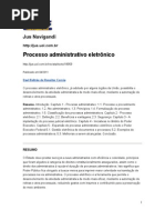 Processo Administrativo Eletrônico