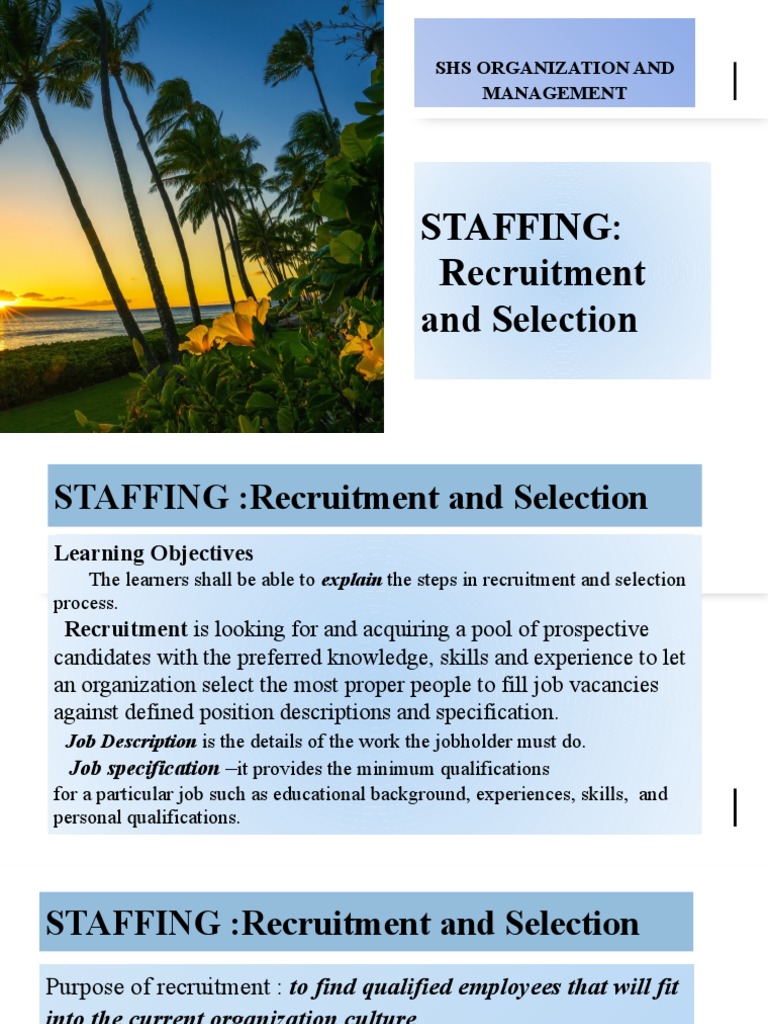 Staffing PDF Recruitment Behavioural Sciences