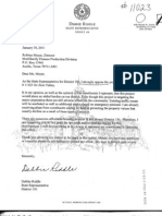 Texas Low Income Housing Tax Credit Elected Offical Opposiiton Letters, 2011