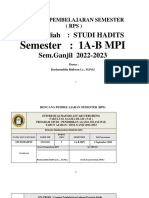 3.Rps Studi Hadits 1 A-B Mpi