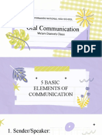 Elements of Communication