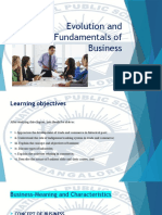 Evolution and Fundamentals of Business