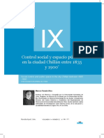 Control Social y Espacio Público en La Ciudad Chillán Entre 1835 y 1900