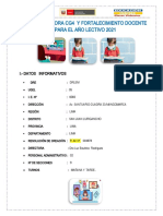 Plan de Mejora y Fortalecimiento Docente para El Año Escolar 2021