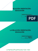 La Relacion Orientacion - Educacion