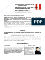 Guía #6 - 11° - El Mundo Renacentista - Abril 30 - Mayo 7