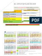 Tabel Cu Calendar Scolar Zile Libere Si Act Extrascolare de Completat