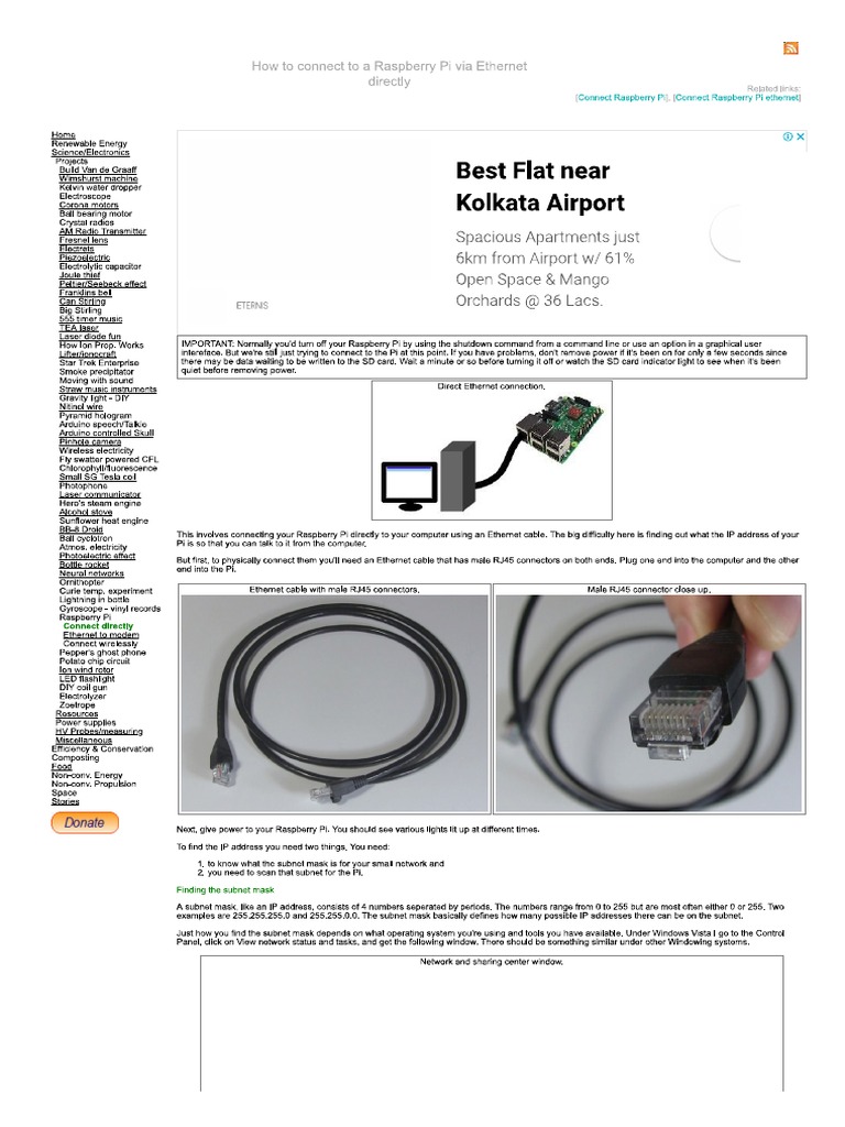 How To Connect To A Raspberry Pi Via Directly PDF