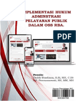 Implementasi Hukum Adminstrasi Pelayanan Publik Dalam OSS RBA.