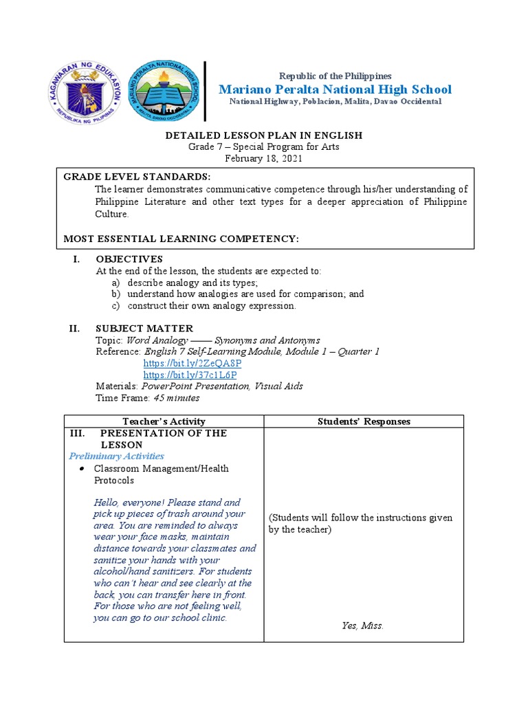 Cot English Pdf Analogy Arithmetic