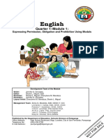 English9 - q1 - Mod1 - Express Permission Obligation and Prohibition Using Modals