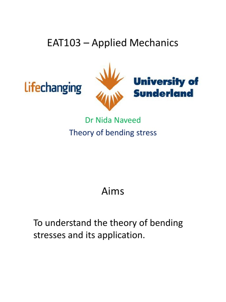 Theory Of Bending Stress Pdf Bending Stress Mechanics