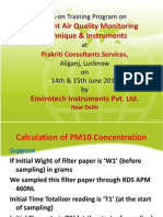 UPPCB Presentation on Calculation of PM10