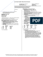 Injection Pump Specification ©