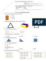 Math Assessment for Grade 1 Students