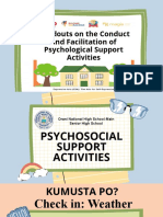 Psychosocial Support Activities