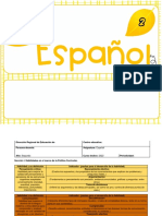 Planeamiento - Español - Marzo