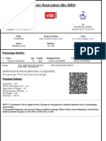 Electronic Reservation Slip (ERS) : Passenger Details