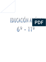 PLAN DE AREA DE EDUCACIÓN ARTÍSTICA 6° A 11°