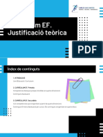 Justificació Teòrica. Currículum EF CAT