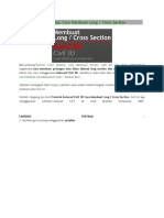 Cara Buat Long-Cross Section Di Autocad