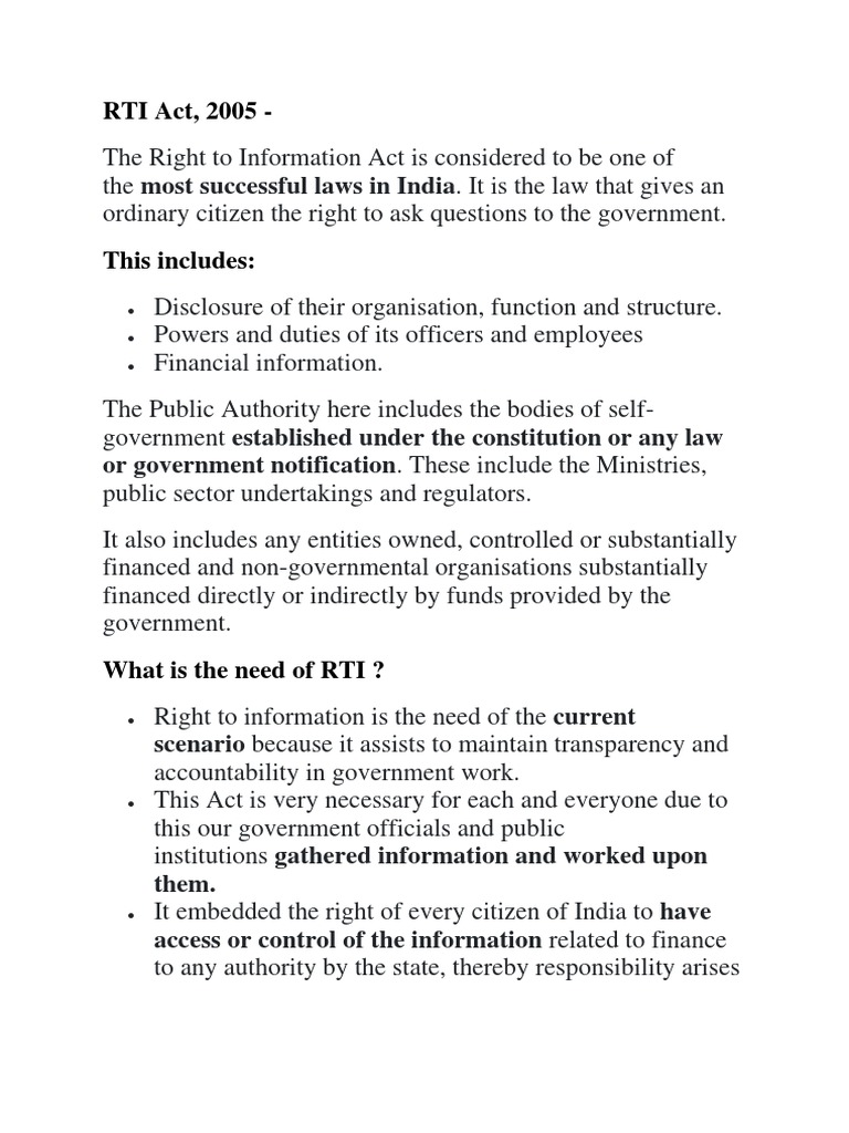 Rti Act Download Free Pdf Justice Crime Violence
