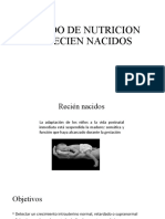 Estado de Nutricion en Recien Nacidos